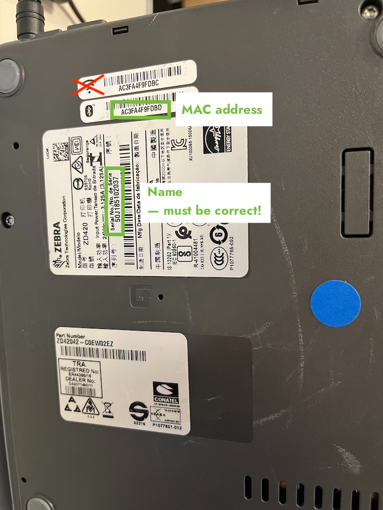 How to find MAC and name of the Printer?